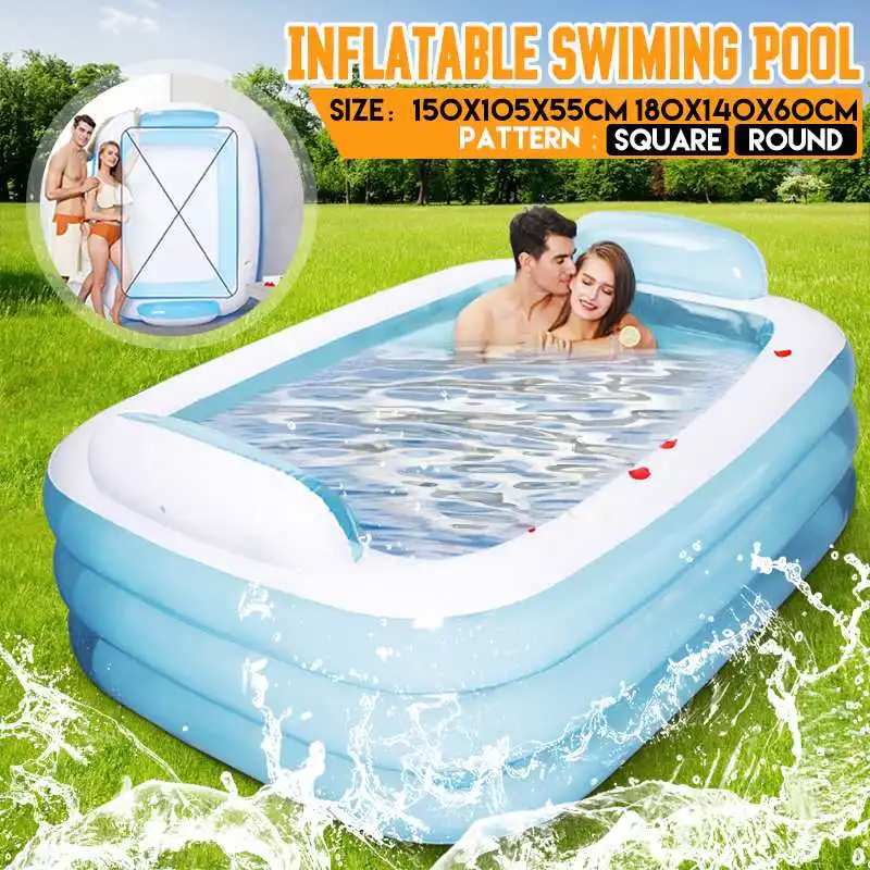 Folding Inflatable Swimming Pool PVC Portable Summer Garden Patio Pool Warm Bath Tub Adult Children Blow Up Pools Water Sports
Folding Inflatable Swimming Pool PVC Portable Summer Garden Patio Pool Warm Bath Tub Adult Children Blow Up Pools Water Sports