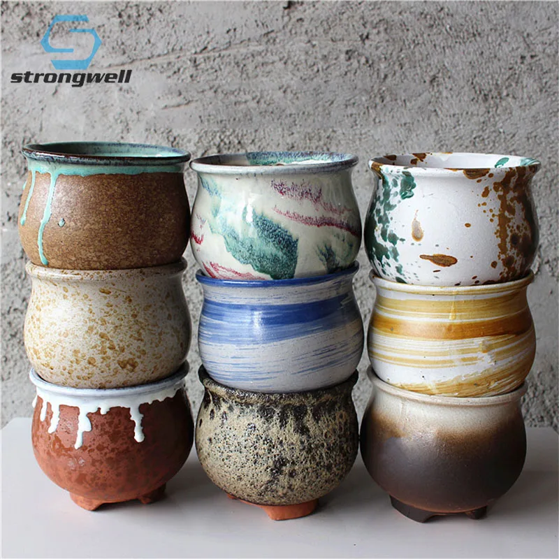 Home Garden Vintage Flower Pots Succulent Ceramic Flower Pot Stoneware Purple Sand Succulent Spray Glaze Balcony Planting Pots
Home Garden Vintage Flower Pots Succulent Ceramic Flower Pot Stoneware Purple Sand Succulent Spray Glaze Balcony Planting Pots