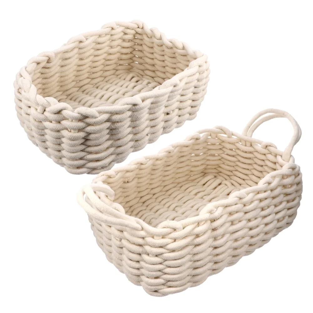 2Pcs Cotton Basket Tabletop Organizing Basket Bin for Toys Foods Sundries Snacks
2Pcs Cotton Basket Tabletop Organizing Basket Bin for Toys Foods Sundries Snacks