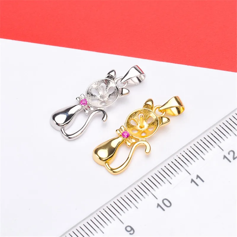Jewelry Handwork Pendant Base S925 Sterling Silver Pearl Pendant Accessories And Parts Findings Jewelry For DIY Fittings Women 
Jewelry Handwork Pendant Base S925 Sterling Silver Pearl Pendant Accessories And Parts Findings Jewelry For DIY Fittings Women