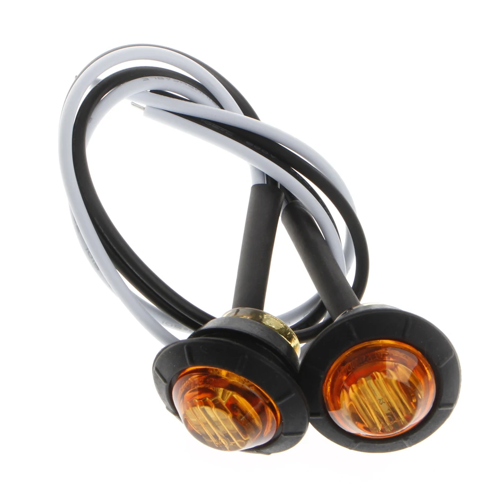 2X Mini Amber 3/4\" Round Side 3 LED Marker Trailer Car Bullet Light Waterproof Q9QD
2X Mini Amber 3/4\" Round Side 3 LED Marker Trailer Car Bullet Light Waterproof Q9QD