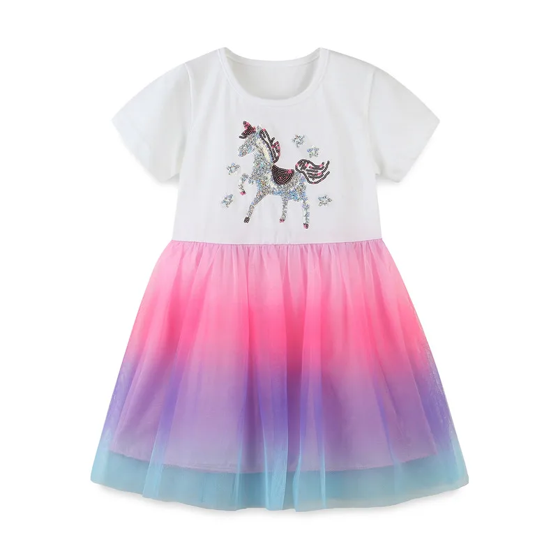 Unicorn New Baby Mesh Dresses Summer Cotton Kids Party Princess Children's Clothes Hot Selling Models
Unicorn New Baby Mesh Dresses Summer Cotton Kids Party Princess Children's Clothes Hot Selling Models