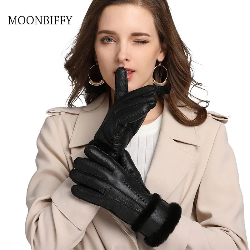 100% Sheepskin Winter Gloves for Women Men Real Cashmere Fur Warm Gloves Ladies Full Finger Genuine Leather Mitten Gloves
100% Sheepskin Winter Gloves for Women Men Real Cashmere Fur Warm Gloves Ladies Full Finger Genuine Leather Mitten Gloves