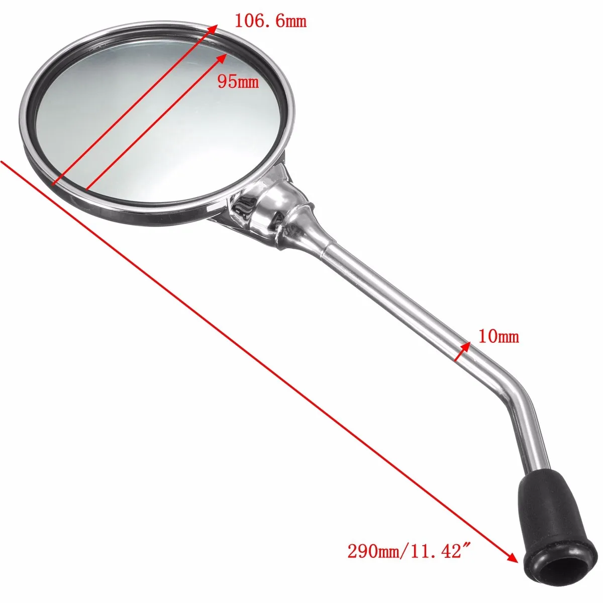 Pair 8mm Rear View Mirror Motorcycle Scooter Motorbike Side Wing Rearview Mirrors Chrome Universal For Honda/Yamaha/Suzuki
Pair 8mm Rear View Mirror Motorcycle Scooter Motorbike Side Wing Rearview Mirrors Chrome Universal For Honda/Yamaha/Suzuki