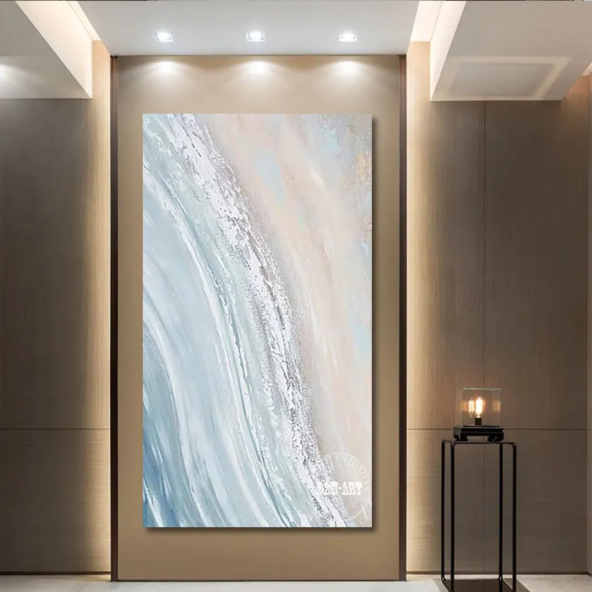 Абстрактная масляная Картина на холсте, сине-белая, 100%, ручная роспись, Современный Свадебный декор, настенные картины, украшение для дома б...
Абстрактная масляная Картина на холсте, сине-белая, 100%, ручная роспись, Современный Свадебный декор, настенные картины, украшение для дома б...