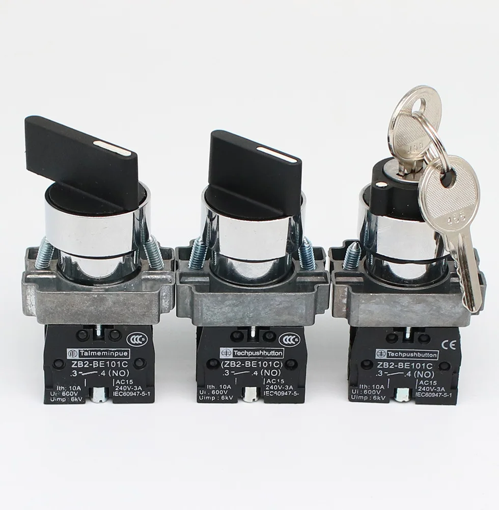 Button XB2 two or three 23 position knob turn change-over switch master switch 22 key button
Button XB2 two or three 23 position knob turn change-over switch master switch 22 key button