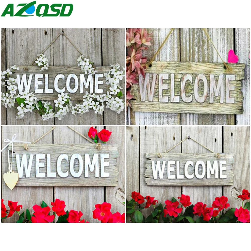 AZQSD 50x40cm Oil Painting By Numbers Blackboard Handpainted Gift DIY Pictures By Numbers Welcome Cartoon Home Decoration
AZQSD 50x40cm Oil Painting By Numbers Blackboard Handpainted Gift DIY Pictures By Numbers Welcome Cartoon Home Decoration