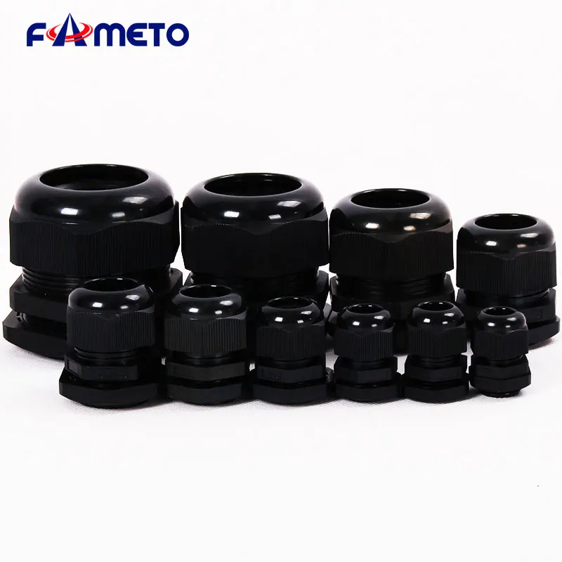Black cable gland IP68 Nylon material Waterproof connector PG7 PG9 PG11 PG13.5 PG16 PG19 PG21 PG25 PG29 PG36 PG42 PG48 PG63 CE
Black cable gland IP68 Nylon material Waterproof connector PG7 PG9 PG11 PG13.5 PG16 PG19 PG21 PG25 PG29 PG36 PG42 PG48 PG63 CE