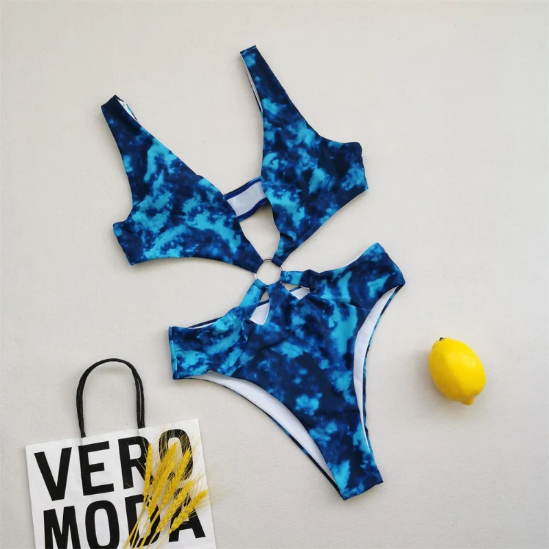 Tie-dye Print Sexy Ladies One-piece Swimsuit Micro Bikini Bikinis Set Women's Tube Top High Waist Bikini Women's Bathing Suits
Tie-dye Print Sexy Ladies One-piece Swimsuit Micro Bikini Bikinis Set Women's Tube Top High Waist Bikini Women's Bathing Suits