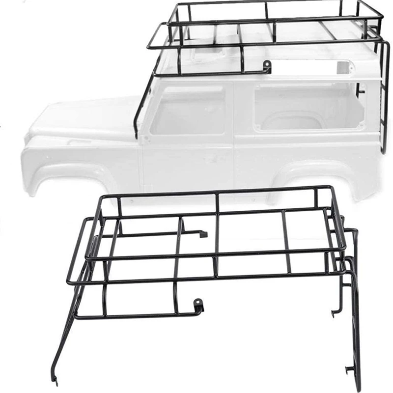 Metal Roof Rack Roll Cage for 1/10 Rc D90 Wheelbase Body Shell RC Crawler Part with Front Bumper Camel Cup Bumpers 
Metal Roof Rack Roll Cage for 1/10 Rc D90 Wheelbase Body Shell RC Crawler Part with Front Bumper Camel Cup Bumpers