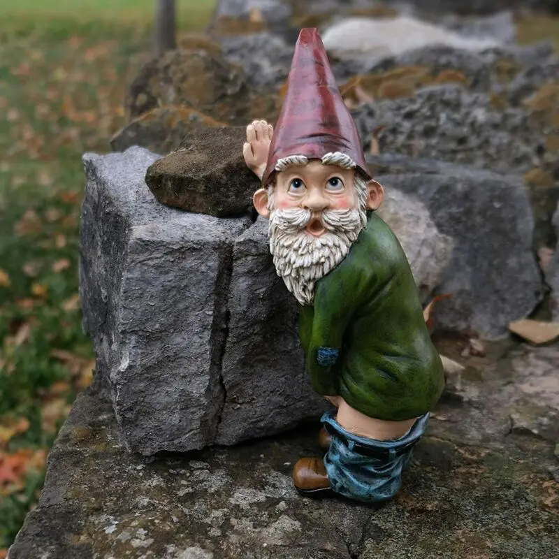 Funny Peeing Statue Gnome for Lawn Ornaments Resin Figurines Naughty Indoor or Outdoor Home Decor
Funny Peeing Statue Gnome for Lawn Ornaments Resin Figurines Naughty Indoor or Outdoor Home Decor
