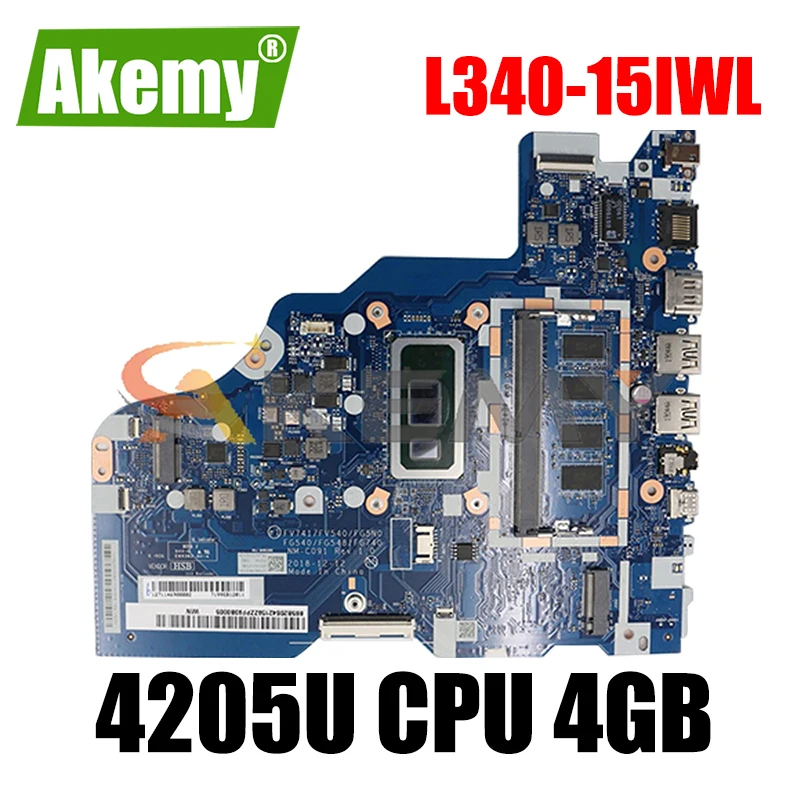 Материнская плата для ноутбука Lenovo IdeaPad L340-15IWL L340-17IWL Материнская плата ноутбука NM-C091 материнская плата с процессором 4205U RAM 4G 100% тесты работы
Материнская плата для ноутбука Lenovo IdeaPad L340-15IWL L340-17IWL Материнская плата ноутбука NM-C091 материнская плата с процессором 4205U RAM 4G 100% тесты работы