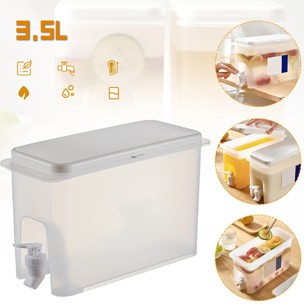 3.5L Water Pitcher Large Capacity Water Jug Dispenser with Faucet Plastic Iced Tea Juice Drink Kettle Cold Water Bottle
3.5L Water Pitcher Large Capacity Water Jug Dispenser with Faucet Plastic Iced Tea Juice Drink Kettle Cold Water Bottle