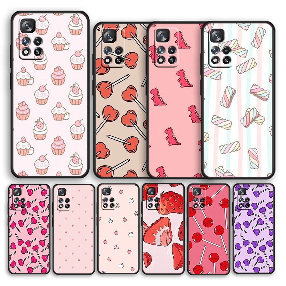 Cartoon pink candy For Redmi 10 K40 K30 Ultra Pro Gaming 9T 9AT 9A 9C 10X Pro 10X GO Silicone Soft Black Phone Case
Cartoon pink candy For Redmi 10 K40 K30 Ultra Pro Gaming 9T 9AT 9A 9C 10X Pro 10X GO Silicone Soft Black Phone Case