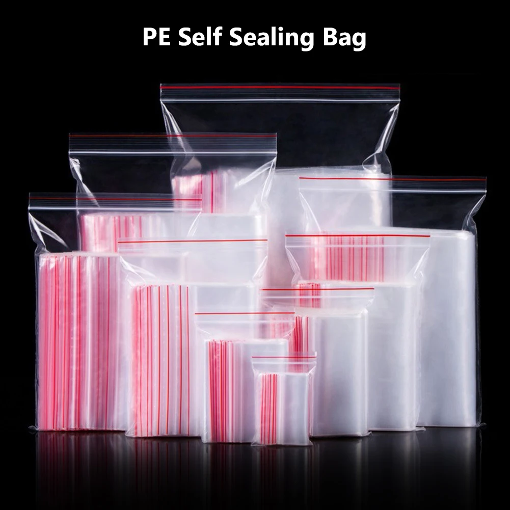 100Pcs 17 Sizes Resealable Clear Plastic Seal Zip Lock Bags Poly Zip Lock Bag Reclosable Candy Bags For Snacks Storages pockets
100Pcs 17 Sizes Resealable Clear Plastic Seal Zip Lock Bags Poly Zip Lock Bag Reclosable Candy Bags For Snacks Storages pockets