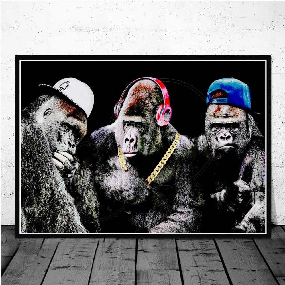 Funny Fashion Monkey With Gold Necklace Canvas Wall Art Painting On Canvas Prints Gorilla Animal Mural Decorative Picture Cuadro
Funny Fashion Monkey With Gold Necklace Canvas Wall Art Painting On Canvas Prints Gorilla Animal Mural Decorative Picture Cuadro