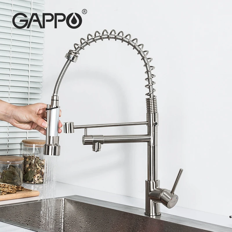 Gappo кухонный кран на бортике с одной ручкой, смеситель для воды с одним отверстием, вращающийся на 360 градусов, кухонные краны, кран Y40174-US
Gappo кухонный кран на бортике с одной ручкой, смеситель для воды с одним отверстием, вращающийся на 360 градусов, кухонные краны, кран Y40174-US