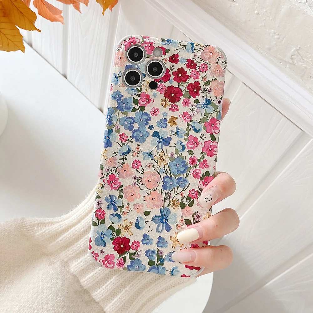 Colorful Flower Phone Cases For iphone 12 13Pro Max XR X 7 8Plus 11 Case For iPhone11 Cute floral Soft Silicon Relief Cover
Colorful Flower Phone Cases For iphone 12 13Pro Max XR X 7 8Plus 11 Case For iPhone11 Cute floral Soft Silicon Relief Cover