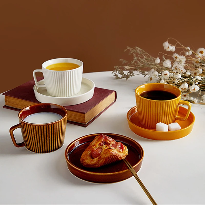 Nordic Ceramic White Vintage Coffee Cup Reusable Saucer Retro Tea Cup Elegant Set of Cups Milk Water Teacup Home Decor Cute Cups
Nordic Ceramic White Vintage Coffee Cup Reusable Saucer Retro Tea Cup Elegant Set of Cups Milk Water Teacup Home Decor Cute Cups