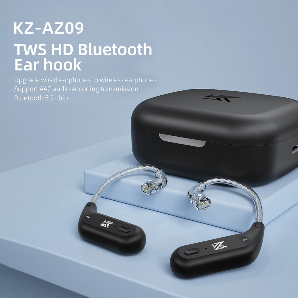 Kz Az09 беспроводной Bluetooth-совместимый аудиоприемник 5,2 адаптер с ушным крючком 0,75 мм 2-контактный с зарядным чехлом для Kz Hifi наушники
Kz Az09 беспроводной Bluetooth-совместимый аудиоприемник 5,2 адаптер с ушным крючком 0,75 мм 2-контактный с зарядным чехлом для Kz Hifi наушники