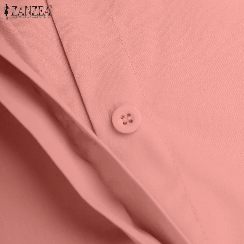 2021 Spring Autumn Female Lapel Blusa Womens Flare Sleeve Work Tops Casual Button Down Shirt ZANZEA Elegant Solid Blouses S-5XL
2021 Spring Autumn Female Lapel Blusa Womens Flare Sleeve Work Tops Casual Button Down Shirt ZANZEA Elegant Solid Blouses S-5XL