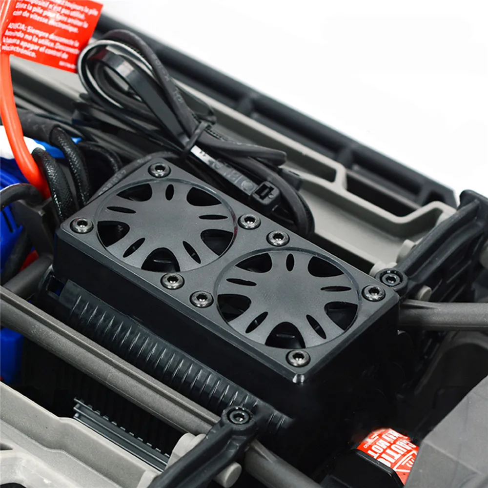 Dual Fans Motor Heatsink Shell Cooler Cooling Fan Cover for 1/5 Traxxas X-Maxx Motor RC Car Parts Accessories
Dual Fans Motor Heatsink Shell Cooler Cooling Fan Cover for 1/5 Traxxas X-Maxx Motor RC Car Parts Accessories