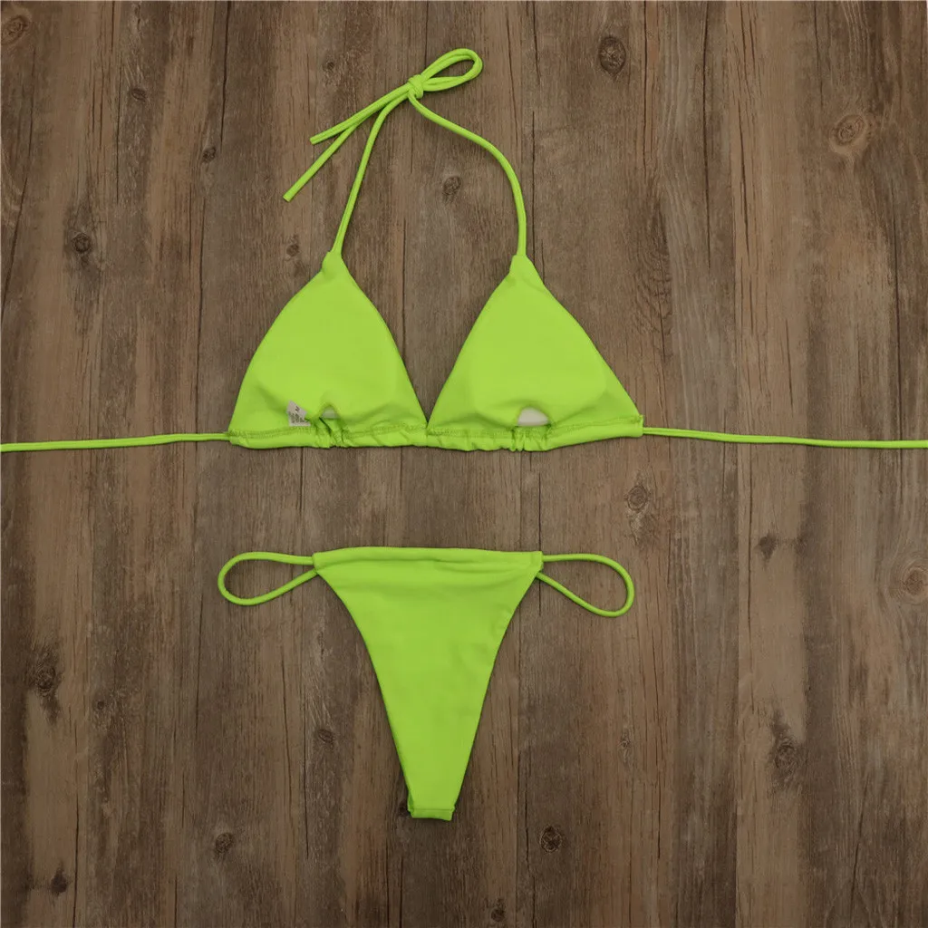 2021 New High Cut Thong Bathing Suit Low Waist Swimsuit Solid Swimwear Women Brazilian Biquini Swim Beach Micro Bikini Set
2021 New High Cut Thong Bathing Suit Low Waist Swimsuit Solid Swimwear Women Brazilian Biquini Swim Beach Micro Bikini Set