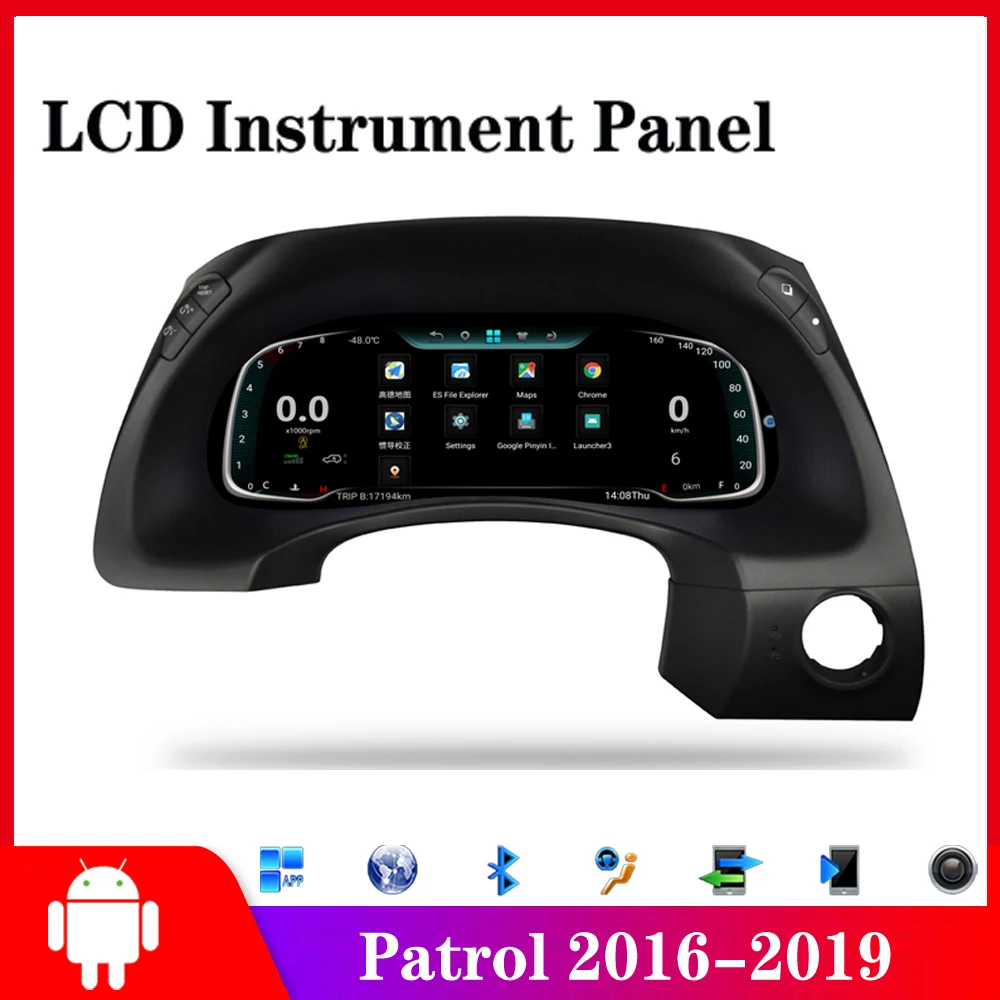 Для Nissan патруль Y62 2016 2017 2018 2019 автомобильный Android ЖК-экран приборная панель