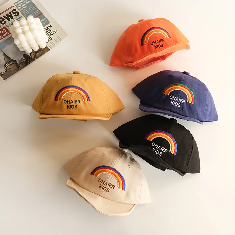 Baby Baseball Hats Spring Summer Cartoon Rainbow Embroidery Beach Caps Cotton Hats Kids Boys Girls Outdoor Sun Hats
Baby Baseball Hats Spring Summer Cartoon Rainbow Embroidery Beach Caps Cotton Hats Kids Boys Girls Outdoor Sun Hats