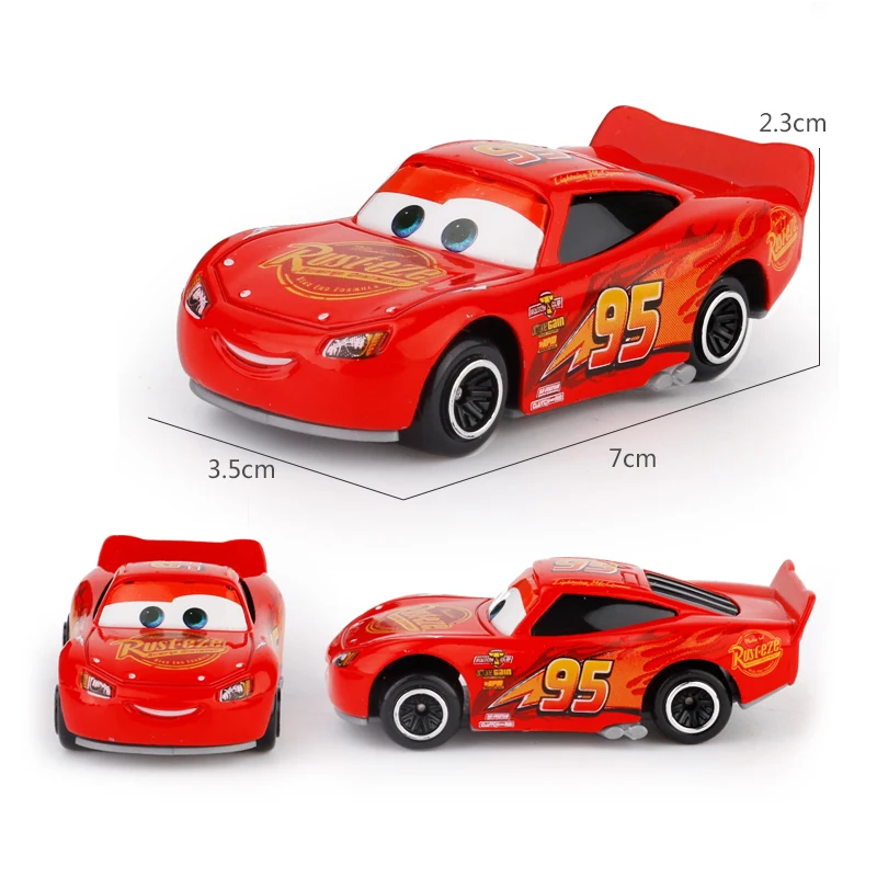 7Pcs/set Disney Pixar Cars 3 Gift Set Lightning McQueen Jackson Storm Cruz Mater Mack Uncle Truck 1:55 Diecast Metal Car Model | Игрушки и