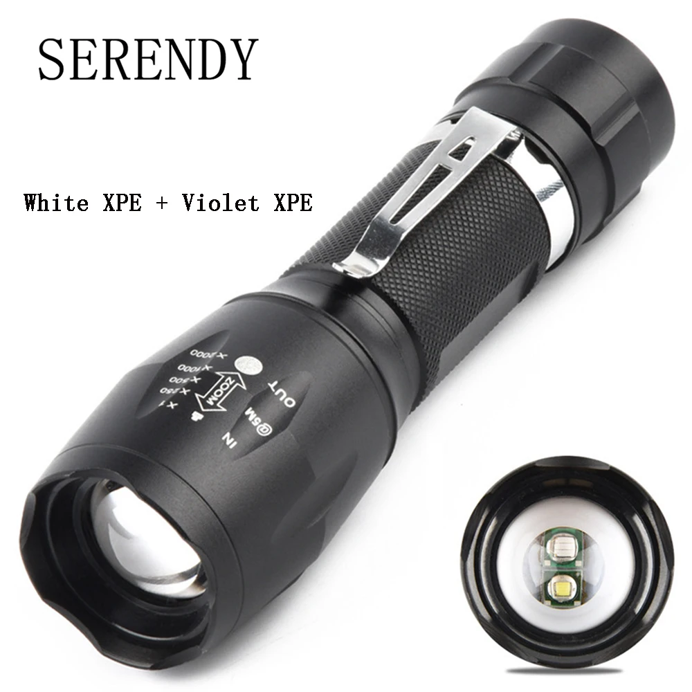 Dual Light Source XPE/UV 395 Scorpion Zoomable Camping Lantern Powerful Flashlight Led High Power Outdoor Lighting Portable
Dual Light Source XPE/UV 395 Scorpion Zoomable Camping Lantern Powerful Flashlight Led High Power Outdoor Lighting Portable