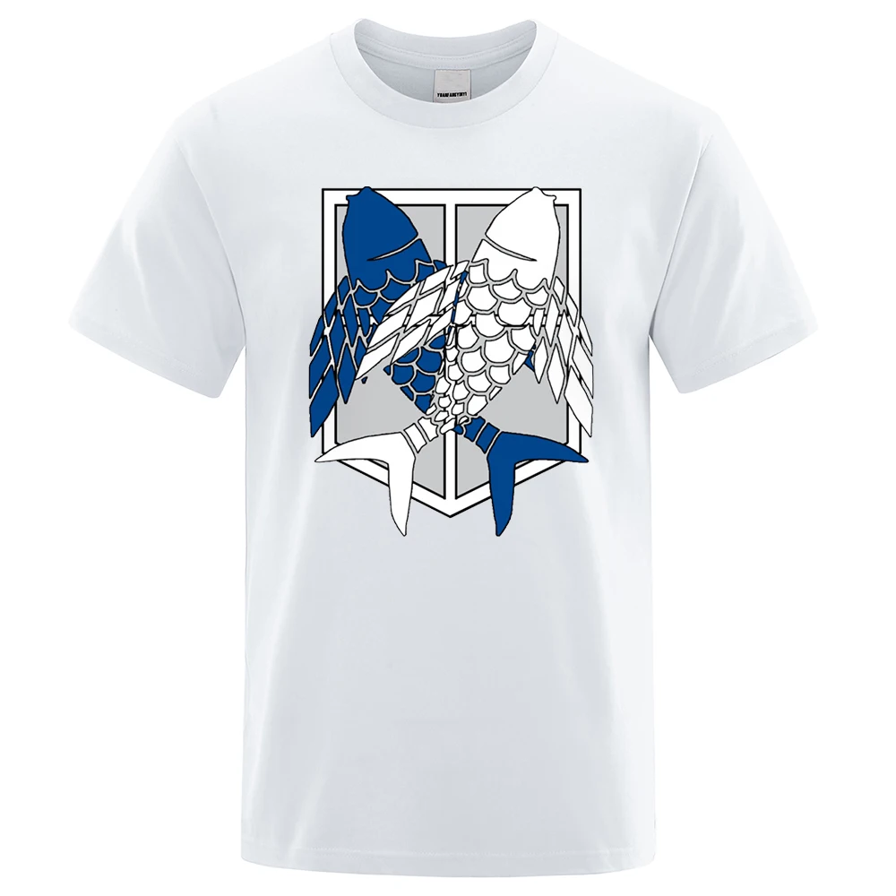 2021 Summer Men's T-shirt Blue and White Free Fish Print T Loose O-neck Simple and Versatile Oversized Graphic T-shirt
2021 Summer Men's T-shirt Blue and White Free Fish Print T Loose O-neck Simple and Versatile Oversized Graphic T-shirt