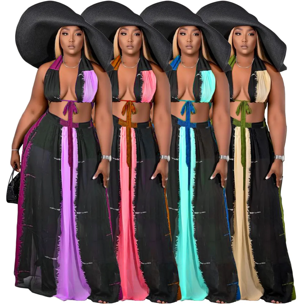Plus Size Women Outfits Sleeveless Sexy Backless Halter Casual Elegant Printing and Dyeing Long Skirt Wholesale Dropshipping
Plus Size Women Outfits Sleeveless Sexy Backless Halter Casual Elegant Printing and Dyeing Long Skirt Wholesale Dropshipping