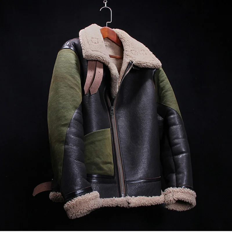 2021 Black Military Style Genuine Shearling Jacket Plus Size 6XL Real Natural Thick Sheepskin Russian Winter -30℃ Warm Coat
2021 Black Military Style Genuine Shearling Jacket Plus Size 6XL Real Natural Thick Sheepskin Russian Winter -30℃ Warm Coat