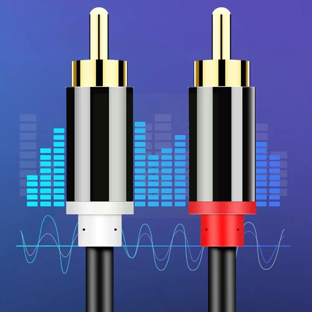 Audio Cable 2RCA To 2RCA Cable AVAudio Cable Speakers Etc Player Power Alloy Four-head For CD Aluminum Rca Amplifie D1J5
Audio Cable 2RCA To 2RCA Cable AVAudio Cable Speakers Etc Player Power Alloy Four-head For CD Aluminum Rca Amplifie D1J5