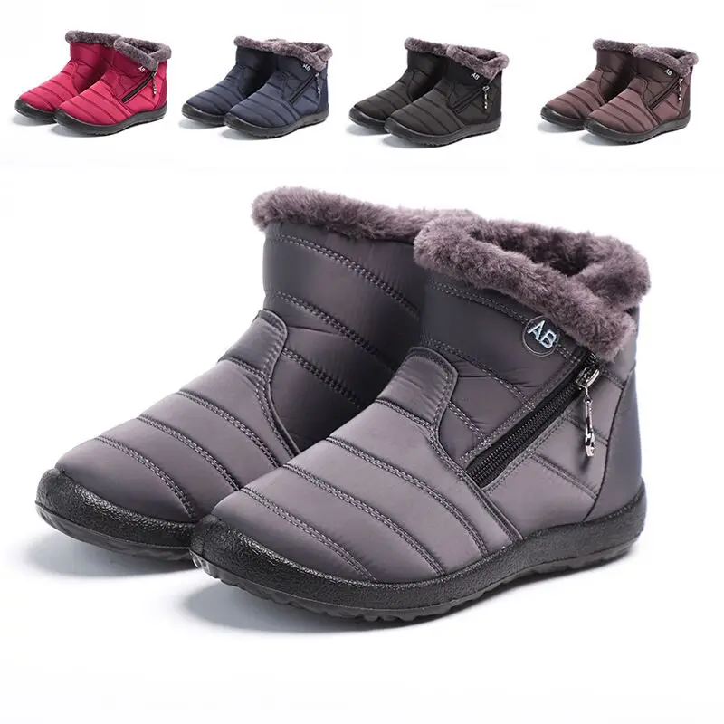 Women Snow Boots Thick Plush Waterproof Winter Falts Shoes Woman plus size Lightweight Ankle Platform Warm Booties
Women Snow Boots Thick Plush Waterproof Winter Falts Shoes Woman plus size Lightweight Ankle Platform Warm Booties
