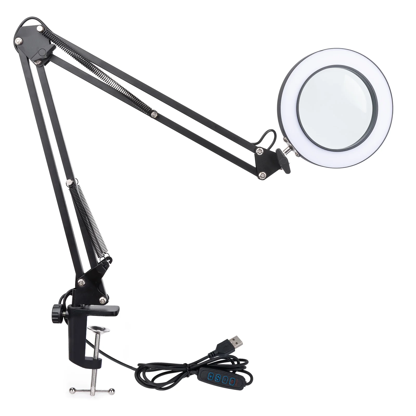 NEW 8X Illuminated Magnifier USB 3 Colors 64 LED Magnifying Glass for Soldering Iron Repair/Table Lamp/Skincare Beauty Tool
NEW 8X Illuminated Magnifier USB 3 Colors 64 LED Magnifying Glass for Soldering Iron Repair/Table Lamp/Skincare Beauty Tool