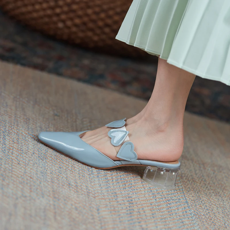 Kmeioo Luxury brands Leather Muller Shoes Female New fashion ladys Slippers suqre toe Outer Wear Loafers low heels sandals
Kmeioo Luxury brands Leather Muller Shoes Female New fashion ladys Slippers suqre toe Outer Wear Loafers low heels sandals