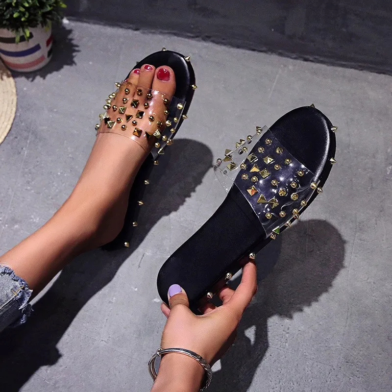 Summer Clear Wedge Shoes 2020 New Brand Bohemia Style Heels Women Sandals Transparent Female Slippers Rivet Open Flip Flops 43
Summer Clear Wedge Shoes 2020 New Brand Bohemia Style Heels Women Sandals Transparent Female Slippers Rivet Open Flip Flops 43