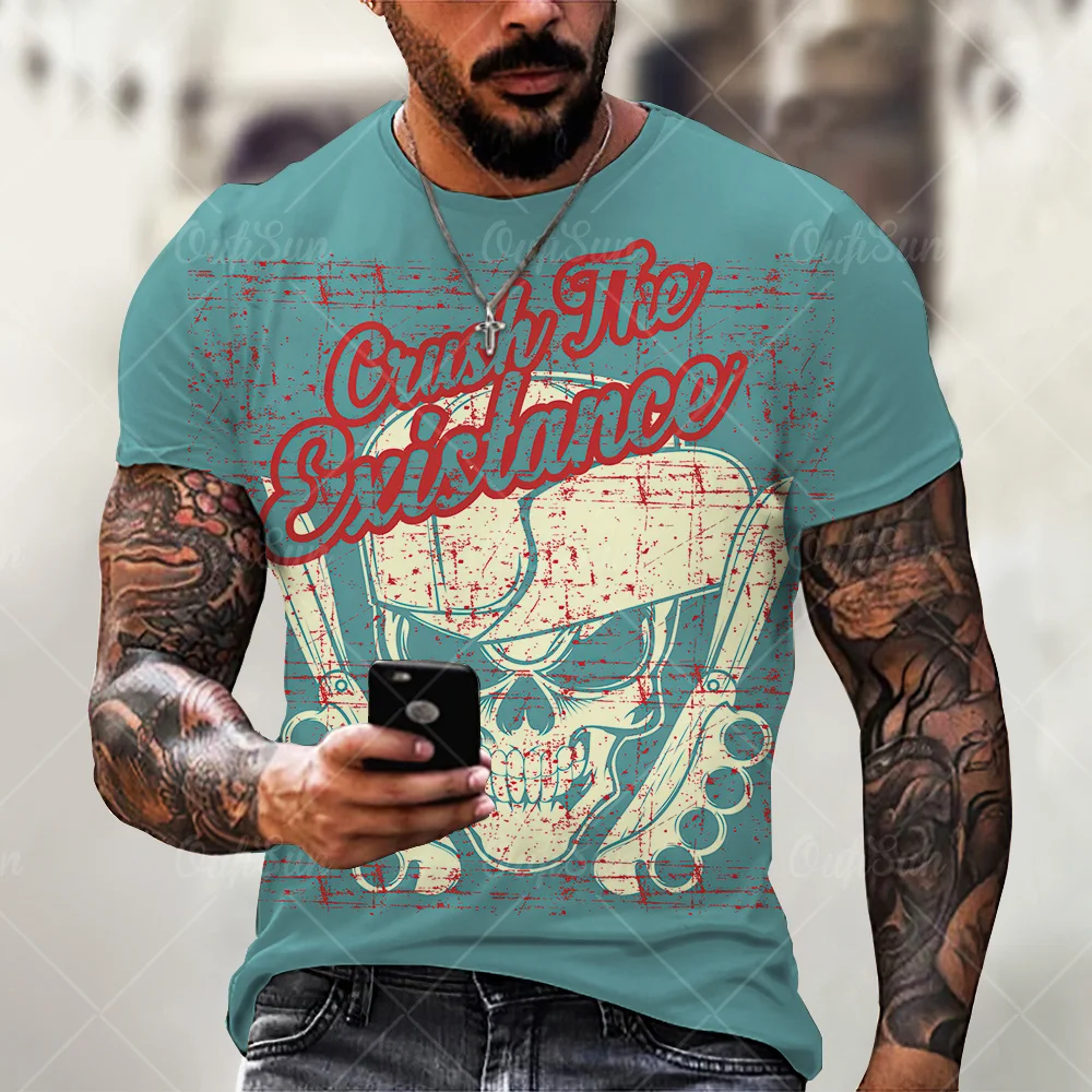 2021 New Cross Skull 3D Short Sleeve Men's T-shirt Street Cool Fashion Short Sleeve Men's T-shirt Fitness Sportswear
2021 New Cross Skull 3D Short Sleeve Men's T-shirt Street Cool Fashion Short Sleeve Men's T-shirt Fitness Sportswear