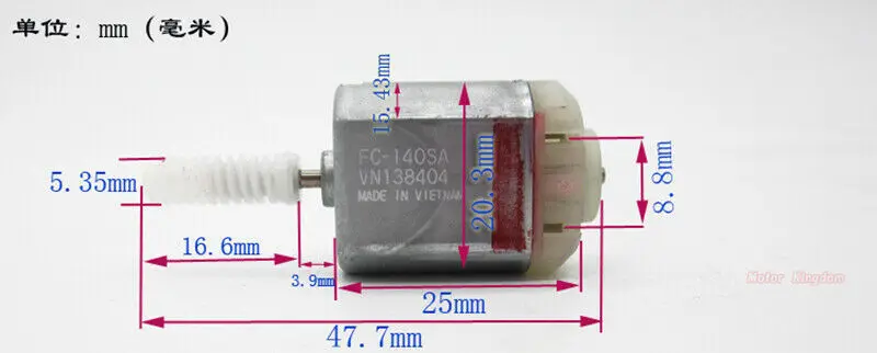 MABUCHI FC-140SA DC8V-18V DC12V 6900rpm Car Door Lock Motor Actuator Rearview Mirror Repair Motor
MABUCHI FC-140SA DC8V-18V DC12V 6900rpm Car Door Lock Motor Actuator Rearview Mirror Repair Motor