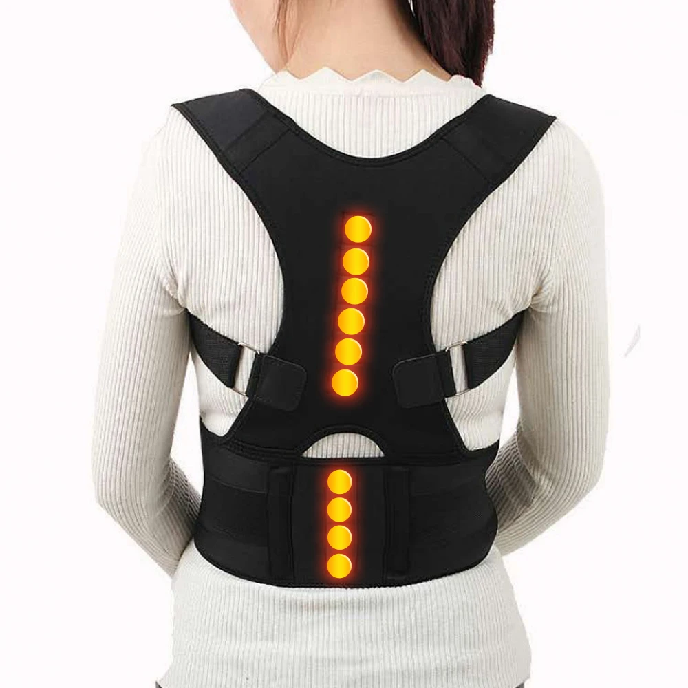 Magnetic Shoulder Posture Corrector Belt Men Women Waist Upper Back Brace Support Adjustable Back Straightener Belt Pain Relief 
Magnetic Shoulder Posture Corrector Belt Men Women Waist Upper Back Brace Support Adjustable Back Straightener Belt Pain Relief