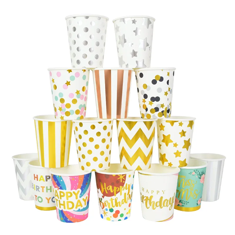 10pcs Party Disposable Paper Cups Polka Dot Striped Happy Birthday Juice Cup Wedding Birthday Supplies Picnic Tableware Supply
10pcs Party Disposable Paper Cups Polka Dot Striped Happy Birthday Juice Cup Wedding Birthday Supplies Picnic Tableware Supply
