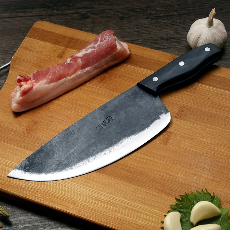 ZHOU JIA Carbon Steel Hand-made Forging Slaughtering Splitting Knives Butcher Pork Knives Beef Meat Sheep Carving Cleaver Knives
ZHOU JIA Carbon Steel Hand-made Forging Slaughtering Splitting Knives Butcher Pork Knives Beef Meat Sheep Carving Cleaver Knives