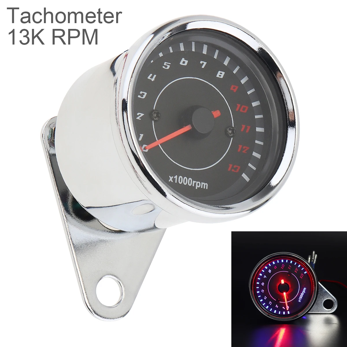 Motorcycle Tachometer 12V Metal Case LED Electronic Speedometer for Motorcycle Universal Instrumentation Motorcycle Instrument
Motorcycle Tachometer 12V Metal Case LED Electronic Speedometer for Motorcycle Universal Instrumentation Motorcycle Instrument