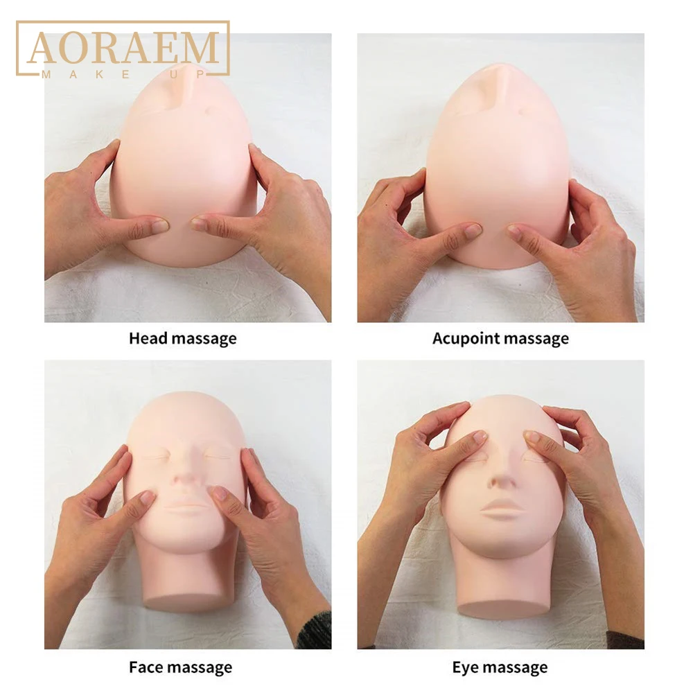 AORAEM Beauty Makeup Tools Practice Silicone Mannequin Model Head Lip Eyebrow Eyelash Extension Practicing Training For Beginner
AORAEM Beauty Makeup Tools Practice Silicone Mannequin Model Head Lip Eyebrow Eyelash Extension Practicing Training For Beginner