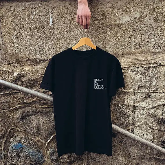 Stay True New Arrival Black is my happy colour funny quote t shirt short sleeve black lover t shirt black religion Unisex tops
Stay True New Arrival Black is my happy colour funny quote t shirt short sleeve black lover t shirt black religion Unisex tops