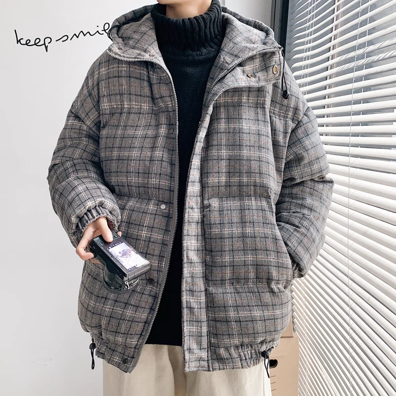 Warm Thick Winter Jacket Men Casual Loose Mens Parkas Hooded Plaid Male Coats Oversized Men's Jacket
Warm Thick Winter Jacket Men Casual Loose Mens Parkas Hooded Plaid Male Coats Oversized Men's Jacket