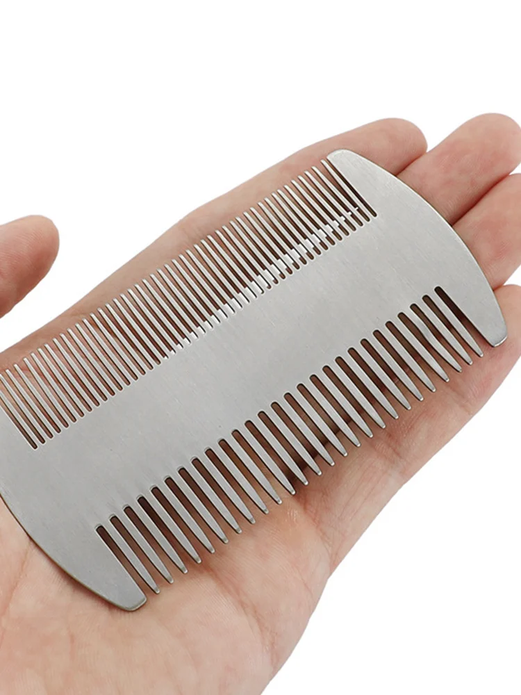 Dual Action Stainless Steel Comb Pocket Protable Anti-static Hair Comb Beard Mustache Comb Men's Beard Comb
Dual Action Stainless Steel Comb Pocket Protable Anti-static Hair Comb Beard Mustache Comb Men's Beard Comb
