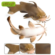 16cm Simulation Animal Model Toy Solid Static Freshwater Fish Catfish Figures Early Educational toys for children Christmas gift